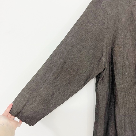 Eileen Fisher Linen Blend Buttondown Shirt Size 1X - Picture 5 of 9